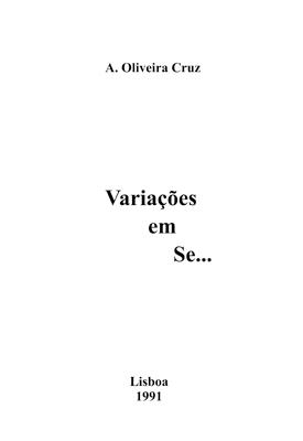 VARIAÇÕES EM SE